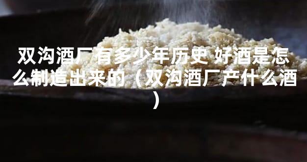 双沟酒厂有多少年历史 好酒是怎么制造出来的（双沟酒厂产什么酒）